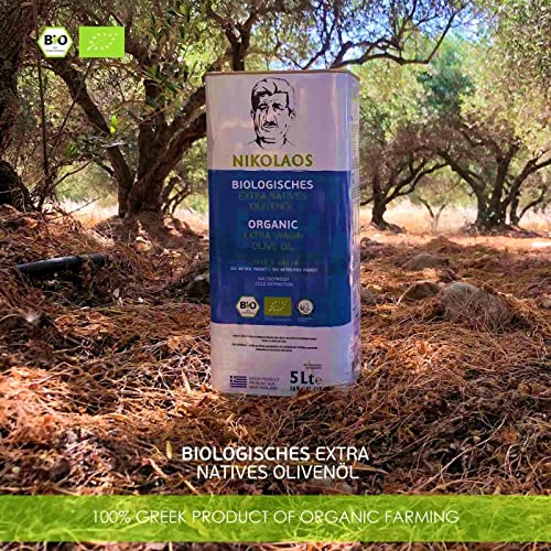 BIO Olijfolie 5 liter 100% Griekse van Kreta / extra vergine - koudgeperst " Nikolaos " Premium kwaliteit 0,2% // oogst (2021-2022) / Best te gebruiken voor 28.02.2024 - Image 7