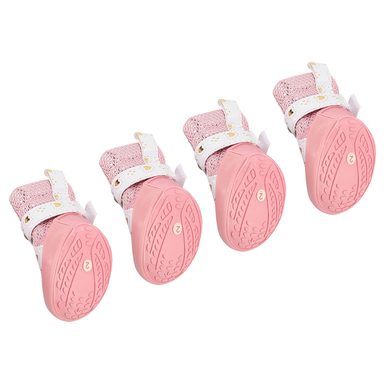 Dog Boots, 4Pcs Lot Pet Dog Shoes for Small Medium Large Shoes Puppy Non Slip Breathable Mesh Outdoor Walking Boots for Small Hardfloors, Running (Number 2)