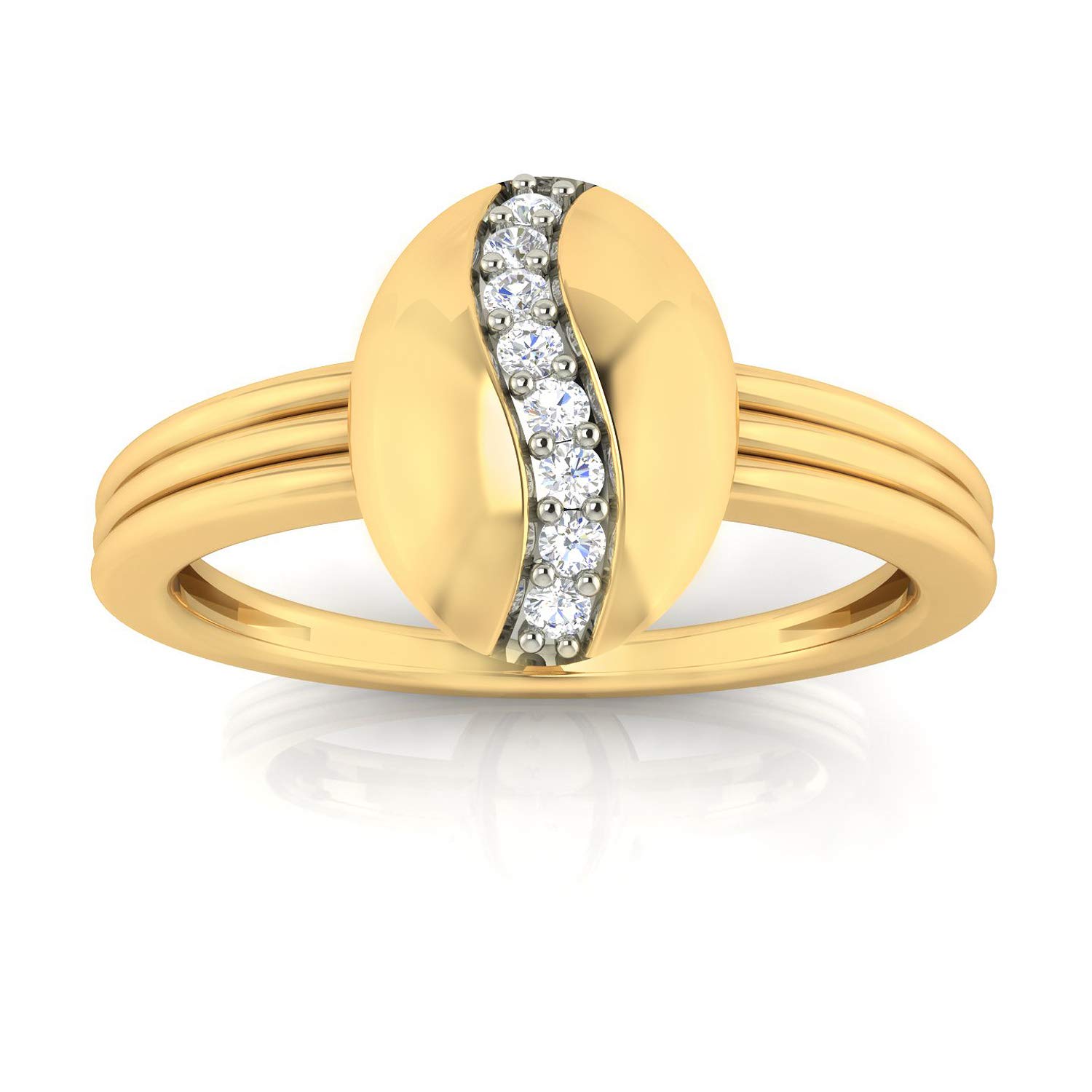 avsar Jewellery 18k (750) Yellow Gold and Diamond Ring for Women-picture-17