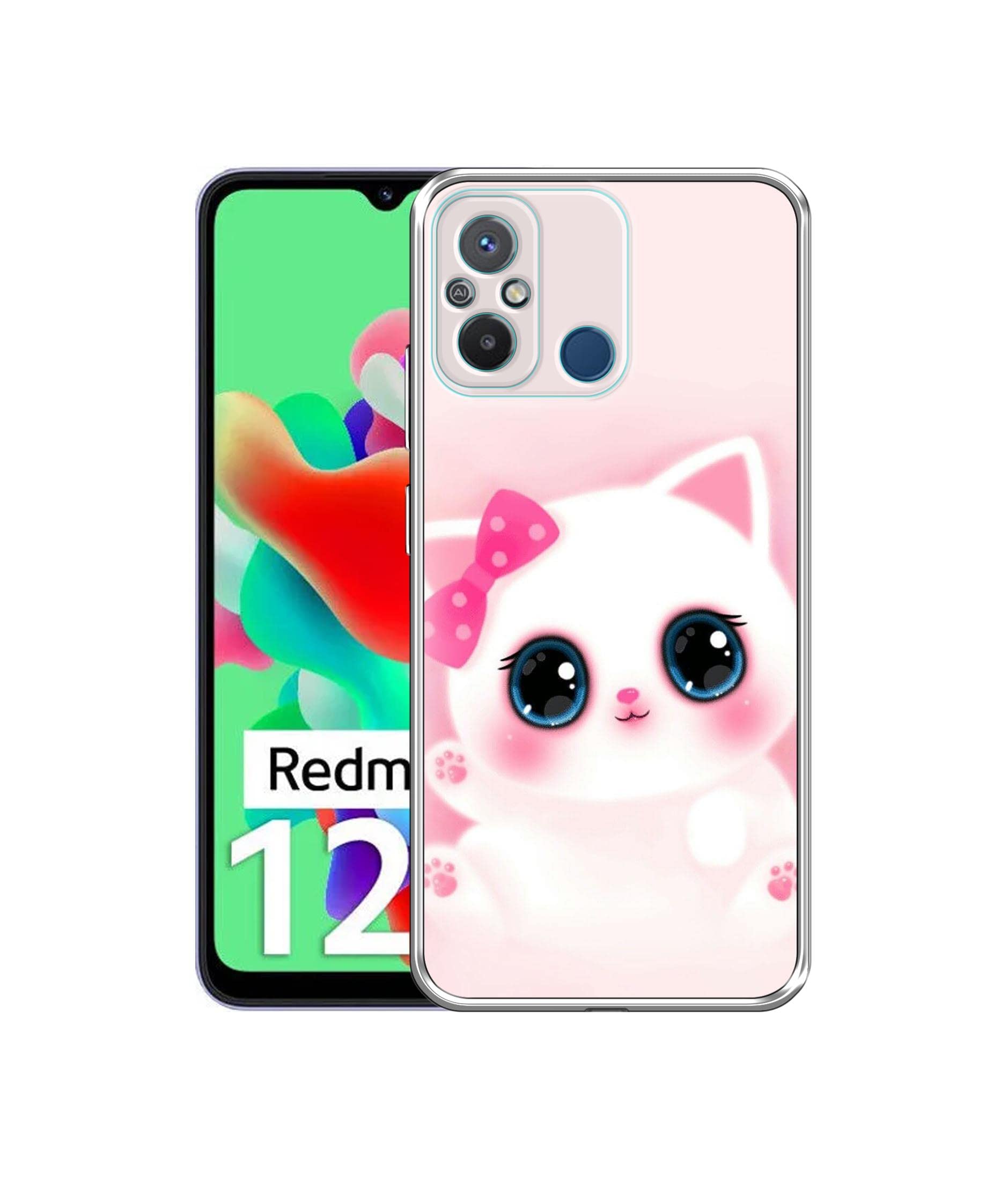 Amazon Brand- Solimo Babby Kitty Printed Silicon Soft TPU Back Case Cover for Poco C55 4G / Mi Redmi 12C 4G (B0C1522WW4) Amazon Price History, Amazon Price Tracker