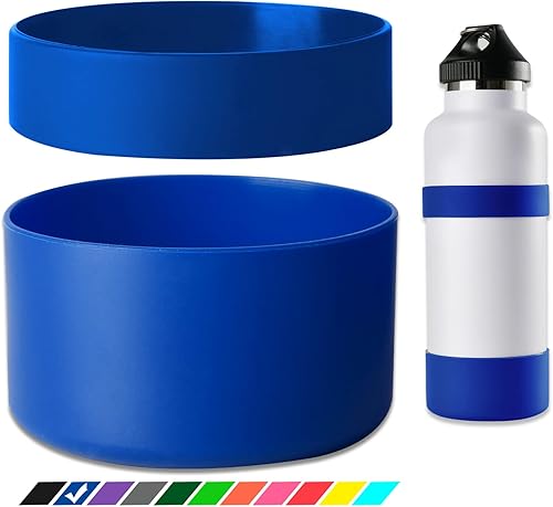 Greant Bota de botella de agua doble protectora compatible con Hydro Sport Flask  Bota de silicona flexible de 64 onzas hidrofrascofunda universal