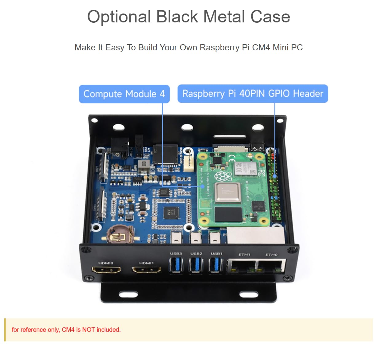 TUOPUONE Scheda base Ethernet Dual Gigabit compatibile con Raspberry Pi Compute Module 4 Potente capacità Ethernet