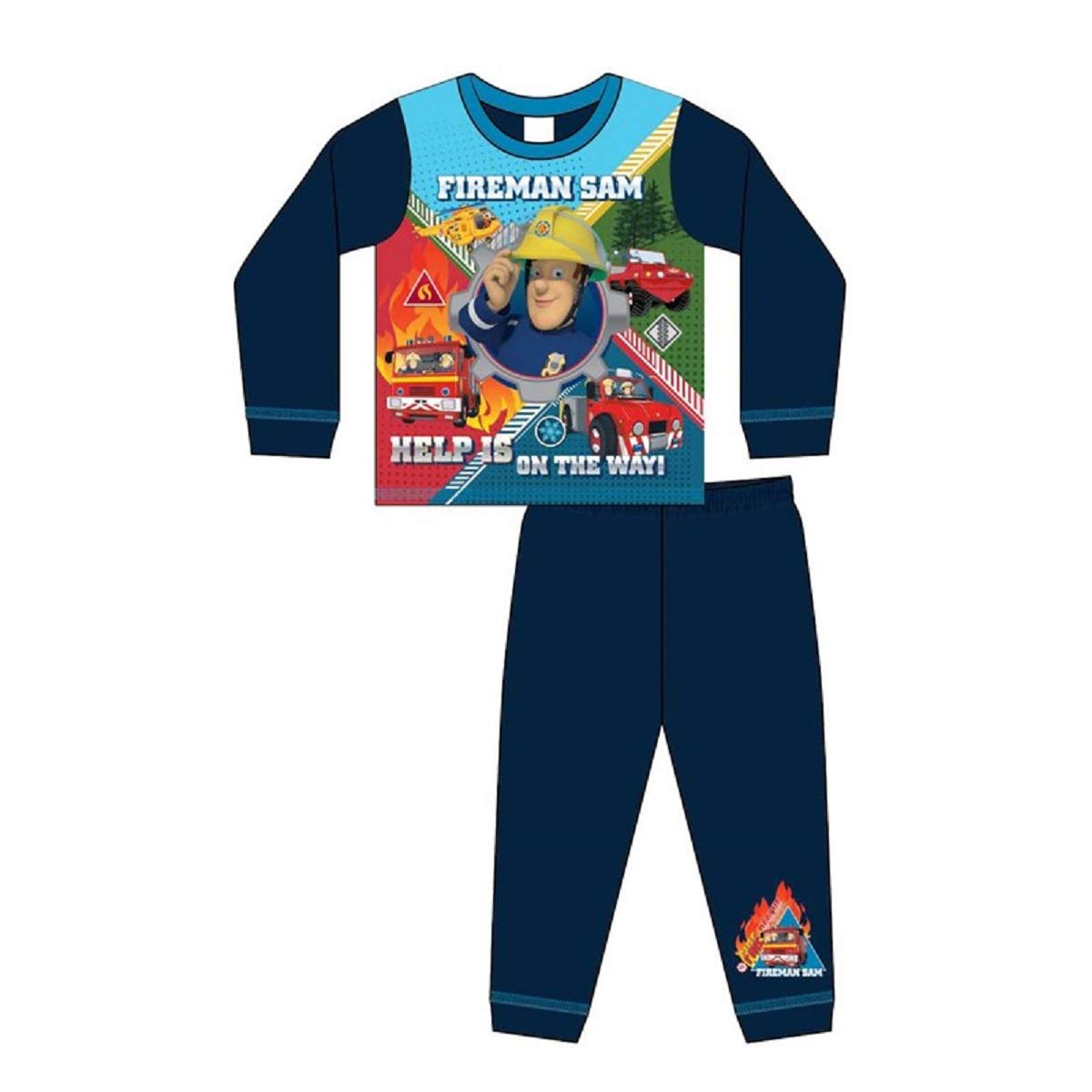FiremanNew Boys SAM Pyjamas,Navy Blue 18-24 to 4-5 Years