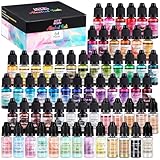 LET'S RESIN 64pcs Concentrated Alcohol Ink Set, 9...