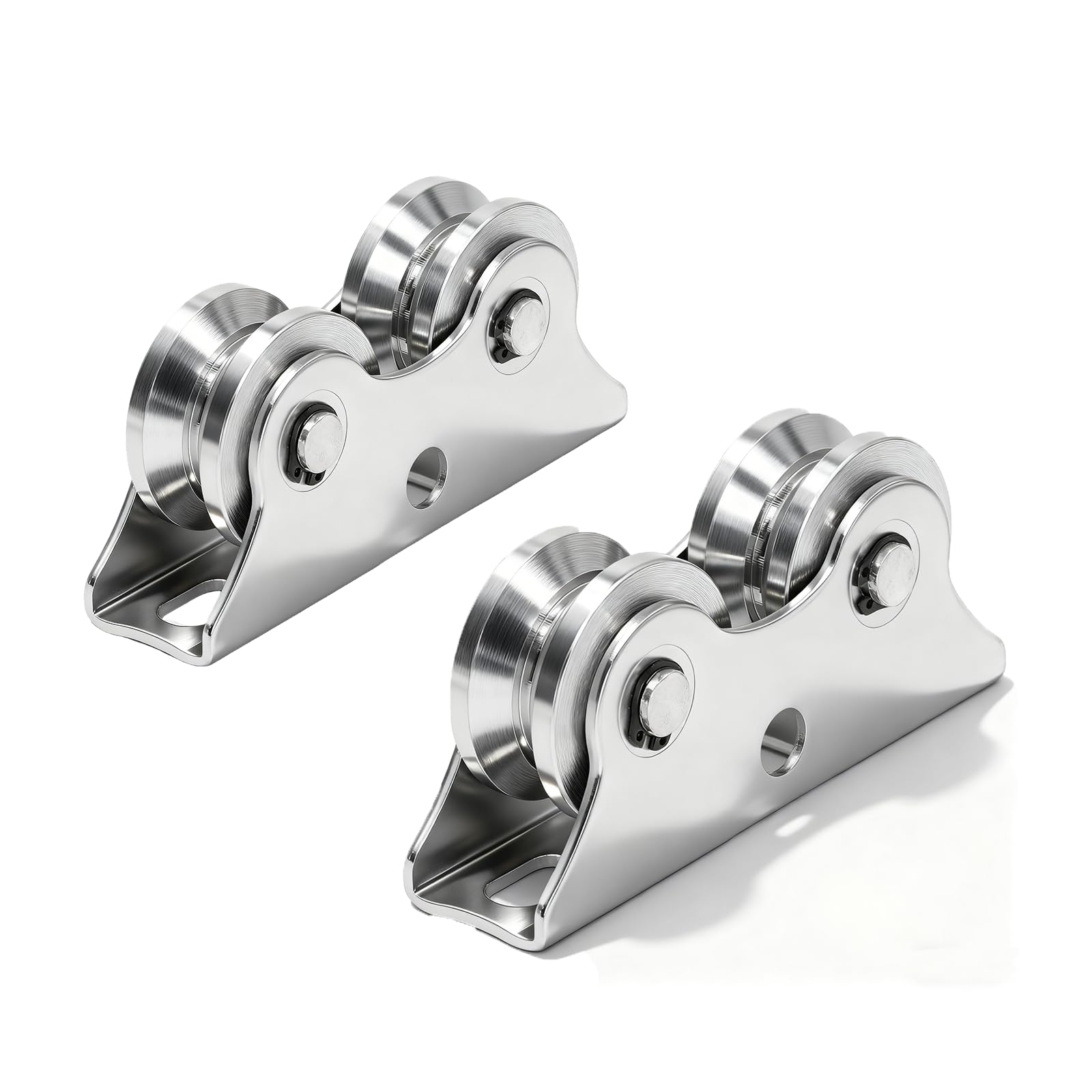 Ruota Scanalatura A V In Acciaio Per Cancello Scorrevole - Foto 4