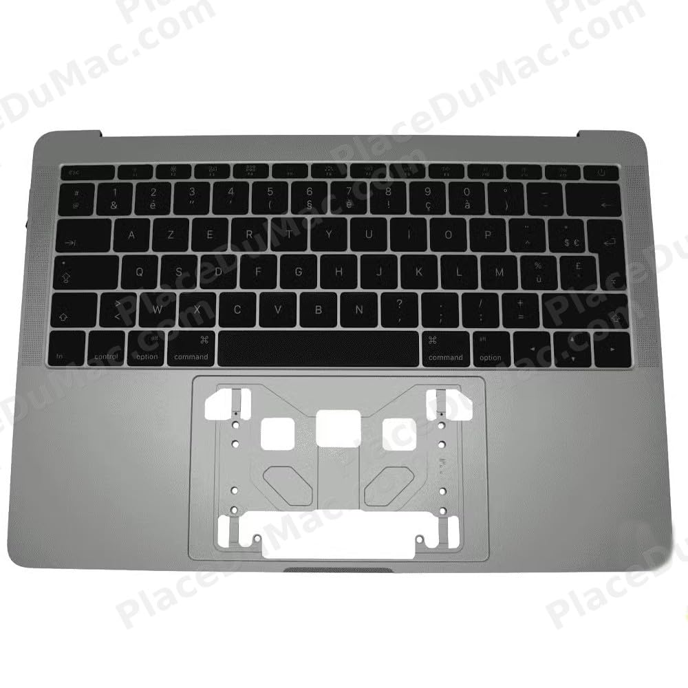reboot Cover superiore con tastiera francese Azerty (argento) per MacBook Pro 13 (A1708) 2016-2017 compatibile Apple Grade C