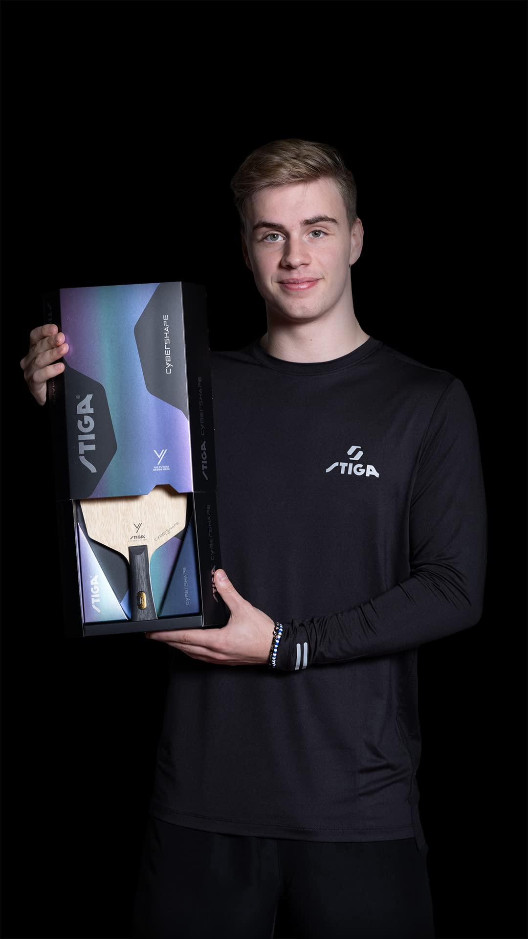 Stiga Cybershape Wood Mesa de Ping Pong Madera Forma Exclusiva Cybershape Master