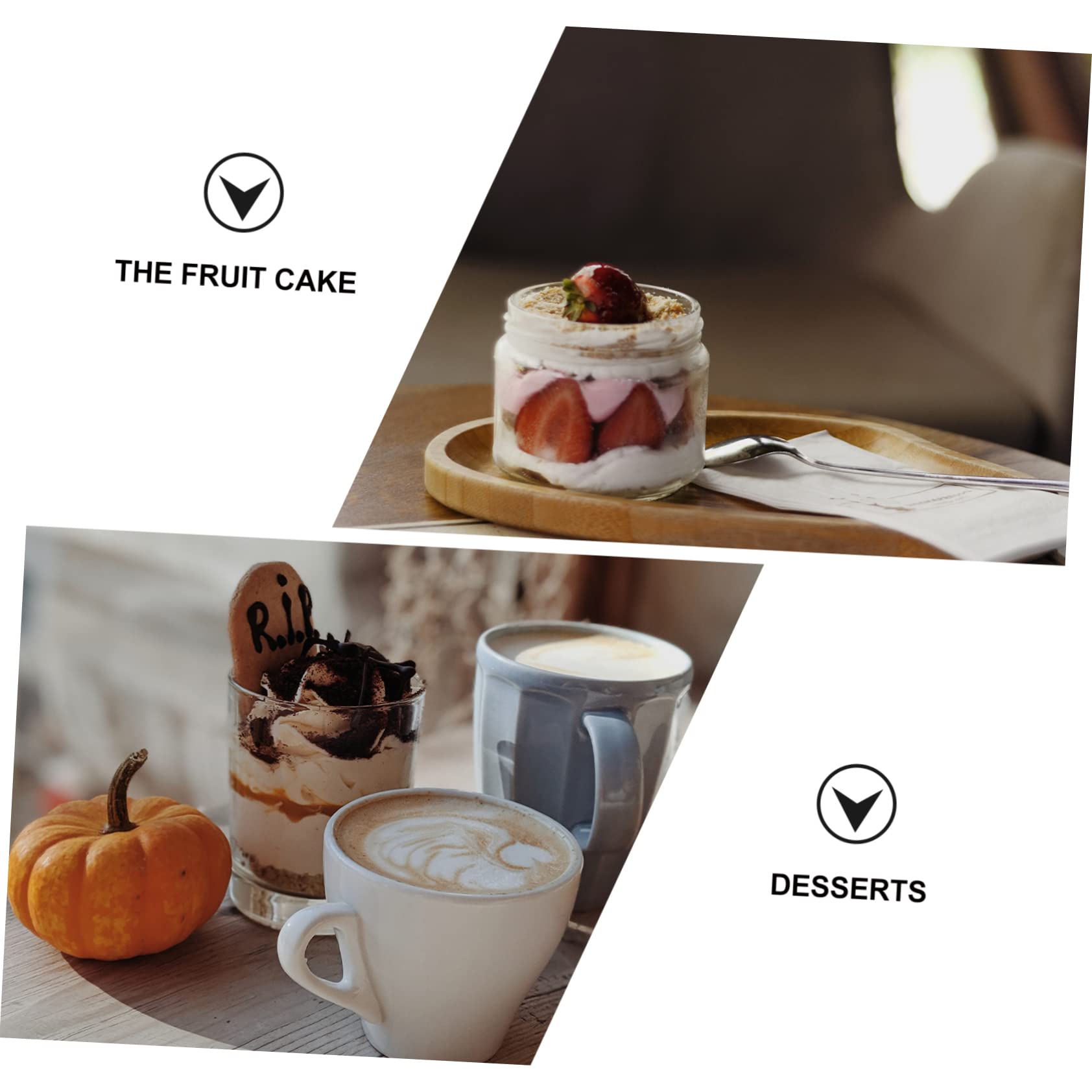 5piezas Molde Para Mousse De Cerámica Para Mousse y Pudín Molde De Pentagrama Para Postre Para Hornear y Postres