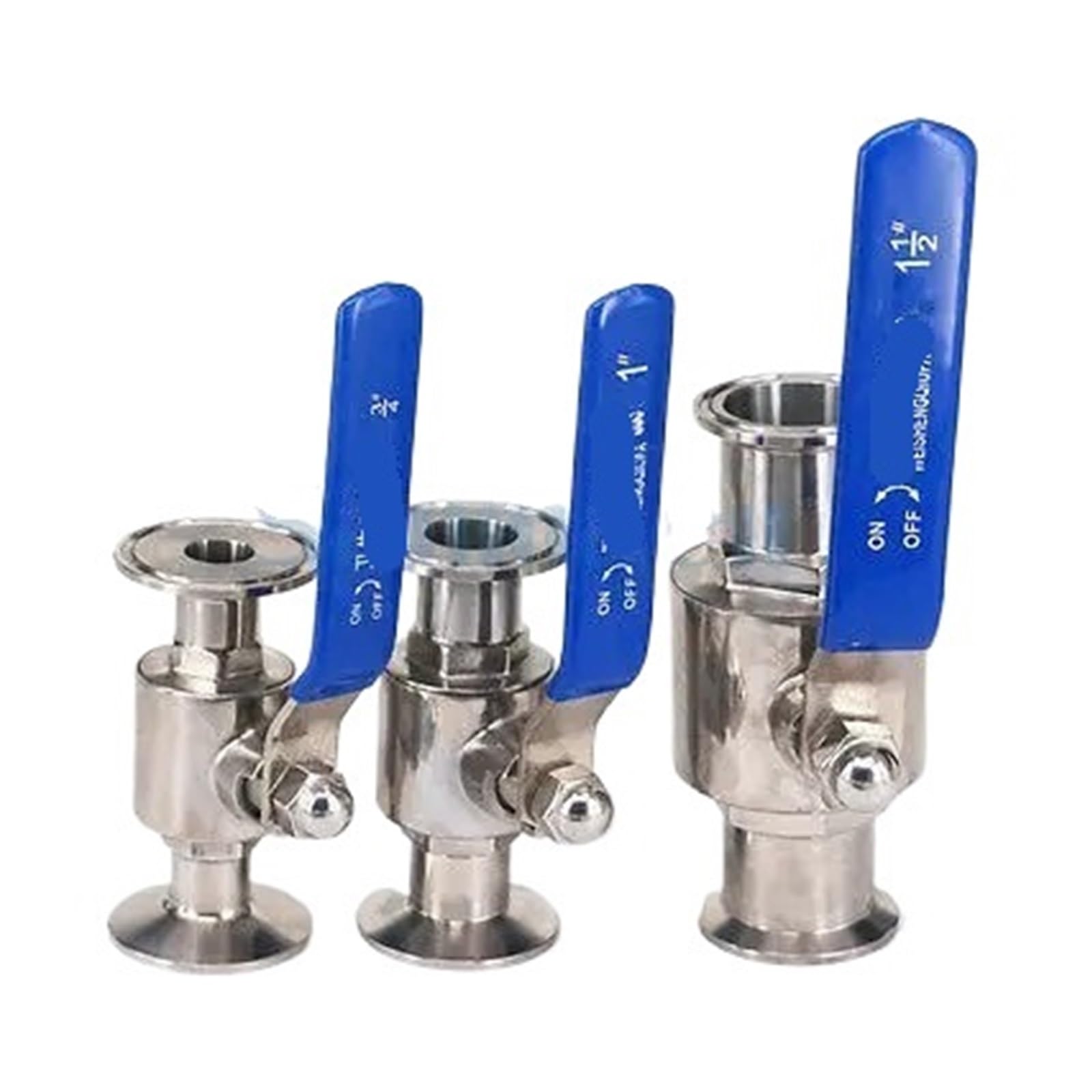 VSPPJYFG 1 Pcs SUS316 Stainless Steel Sanitary Grade 1.5""-4"" Triple Clamp Ball Valve(45293)