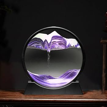 Amazon.co.jp: [dhiuebc] ガラス 砂の絵 L 置物 装飾 置き型 ガラス