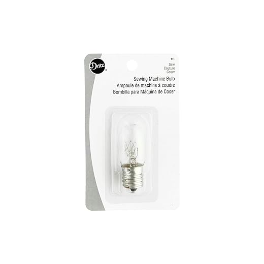 Dritz Sewing Bulb with Screw-in Base, Machine Light, 1 Count (Pack of 1), Nickel