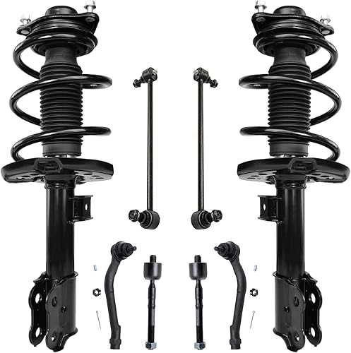 Miniatura 104 de Detroit Axle - Kit de puntales delanteros de 6 piezas para Chevrolet Aveo Aveo5 Pontiac G3 Wave, barra estabilizadora, varillas de acoplamiento