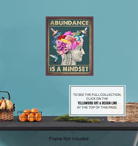 Miniatura 7 de Arte de pared Zen – Decoración de pared de la Nueva Era – Colibríes florales Retro Hippie Boho Decoración de habitación para mujeres – Póster