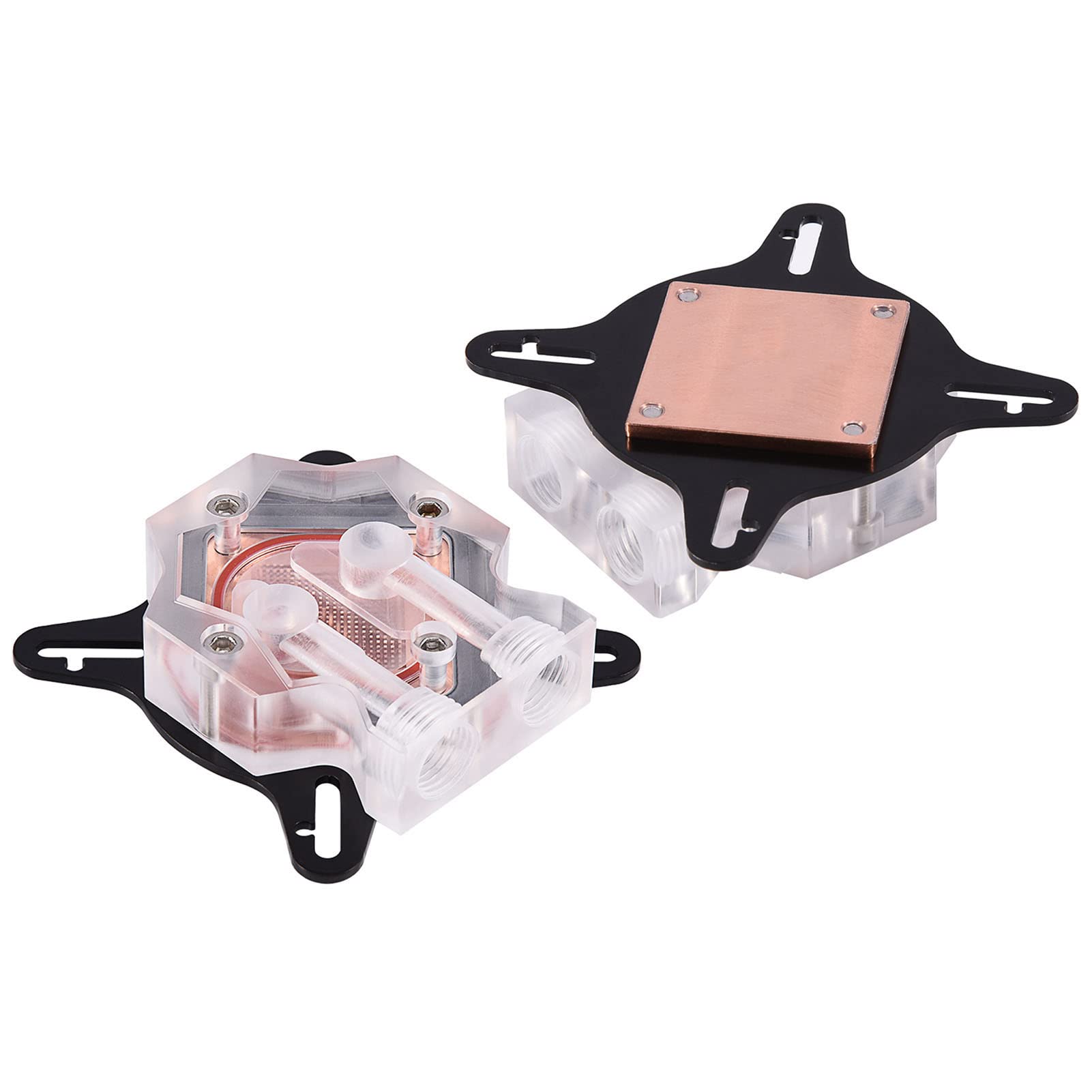 Akozon Kit de Refrigeración Líquida DIY de 240 Mm para CPU/GPU con Bomba, Depósito, Ventiladores LED y Disipador de Calor para un Rendimiento de Overclocking Mejorado