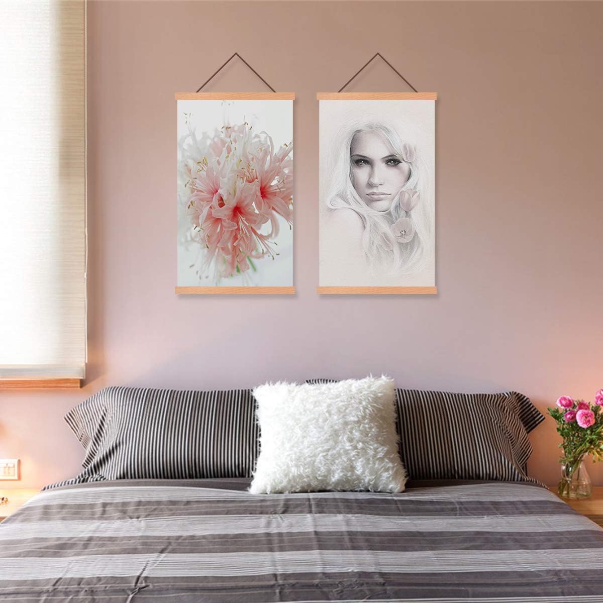 Radezon 16x20 16x24 Poster Frame, Magnetic Poster Frame Hanger for Photo Picture Canvas Artwork Wall Hanging (16 inch): Posters & Prints