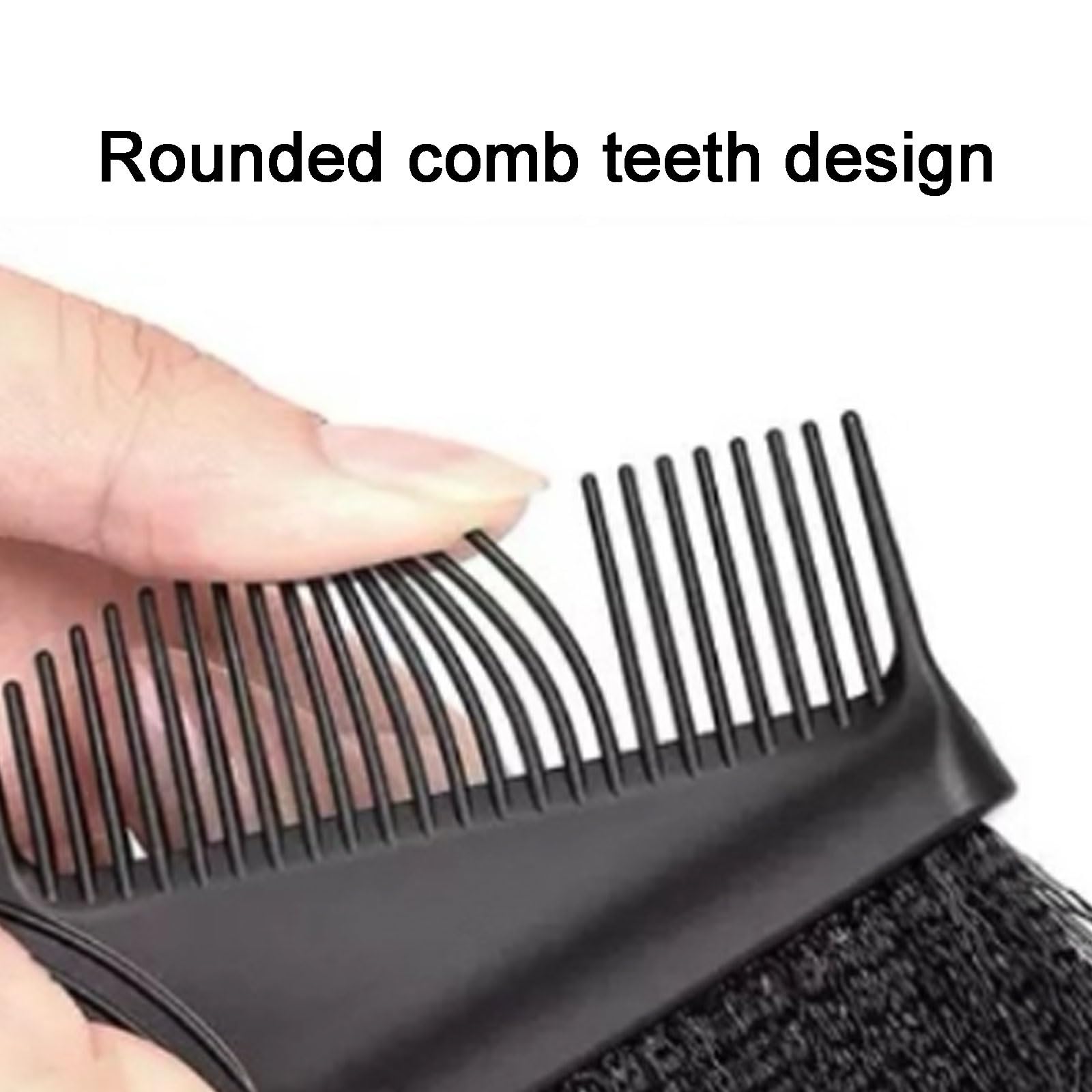 Léger Peigne en plastique for coloration et coiffure, brosse démêlante multifonctionnelle, peigne à queue pointue et douce multifonctionnel(Svart,2 pcs)