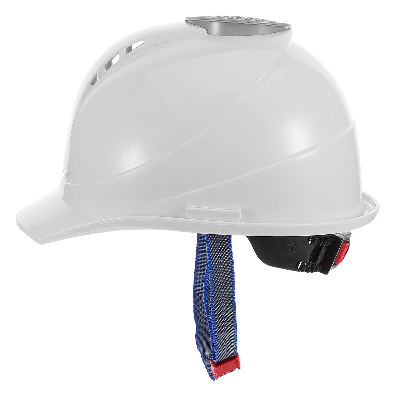 Casco Design Multifunzionale V-shaped Ventilatore USB Integrato di Sicurezza Bianco Protezione e Raffreddamento Estivo Garantiti per Festa Estiva e Lavori Esterni