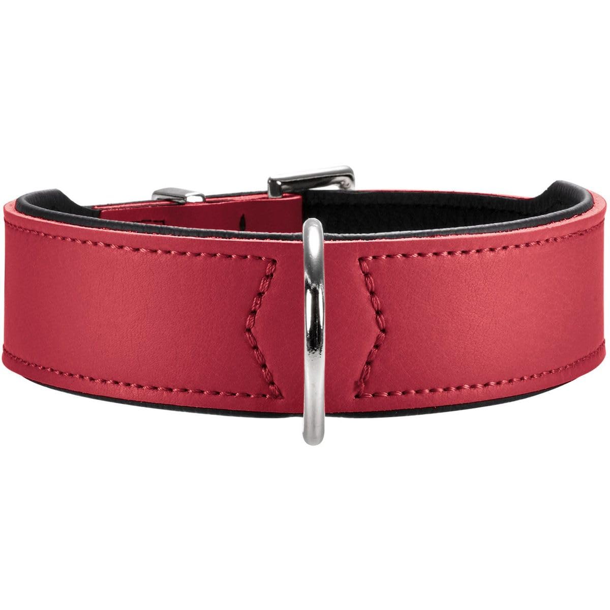 Hunter 46949 Basic 60 Collier en Nickel pour Chien Rouge 47-54 cm