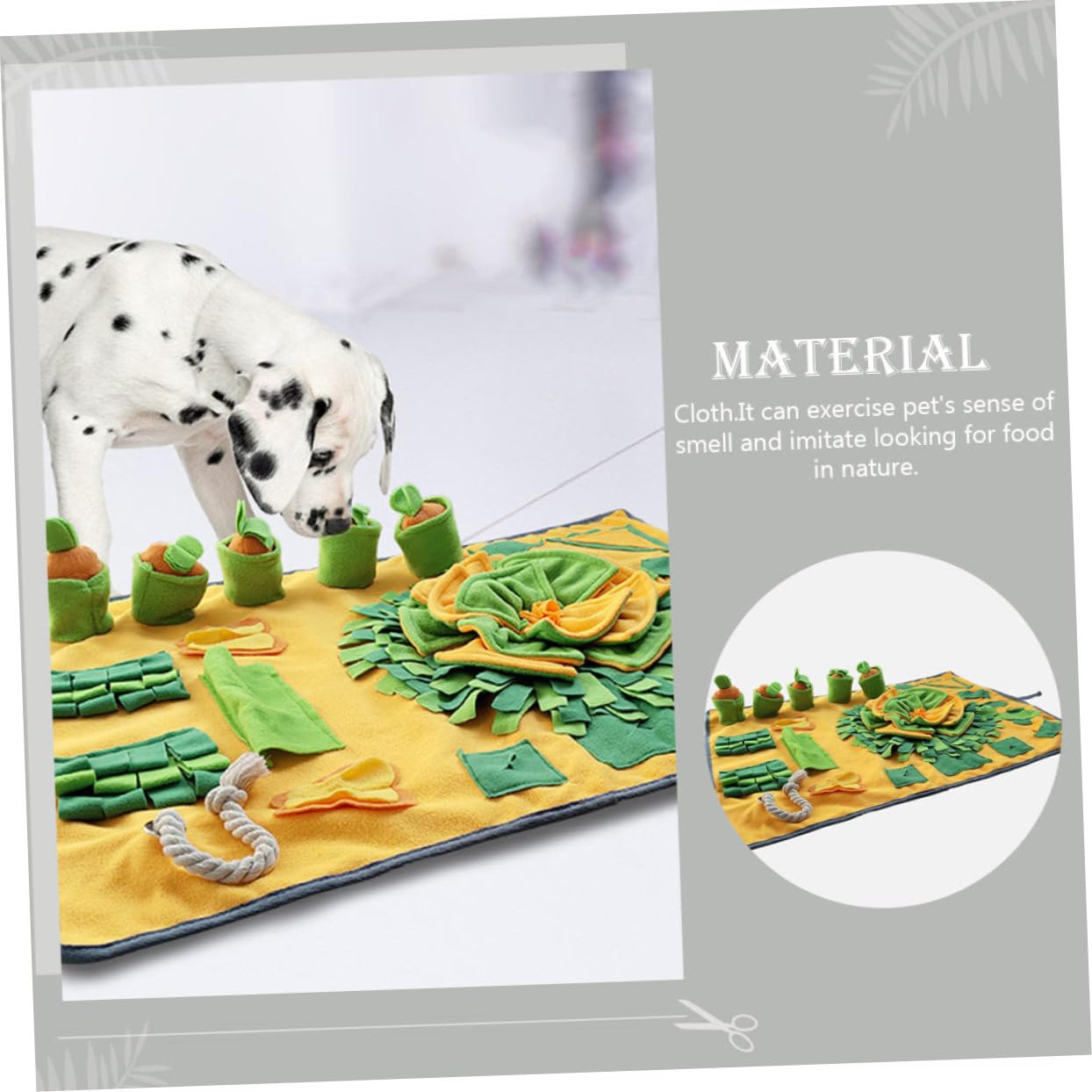 UKCOCO Alfombra Olfativa para Perros Mat de de Alimentos Accesorio para Mascotas Previene el Aburrimiento Duraderos y para Alimentos Ocultos