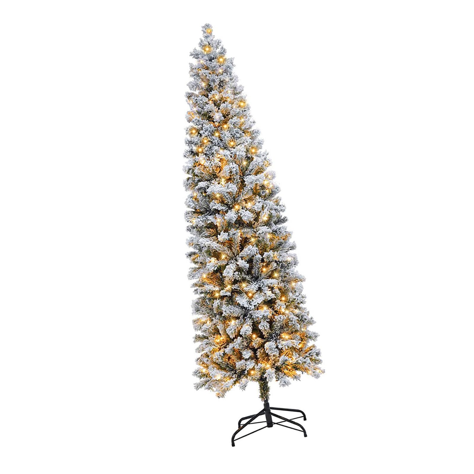 Arbre de Noël artificiel compact en PVC de 8500 g, sapin fin de 6 pieds