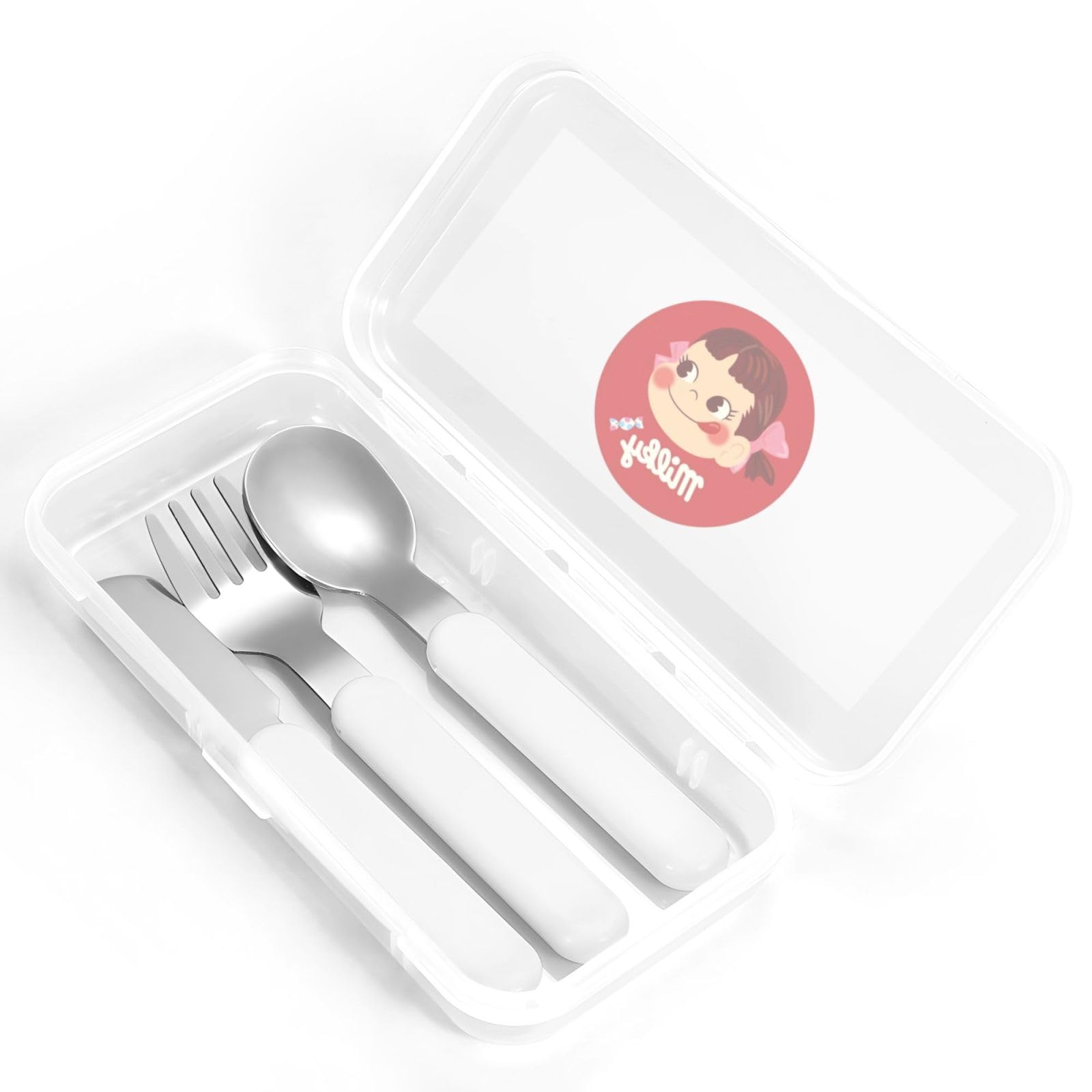 Amazon.co.jp: 子供用 ステンレス カトラリーセット ペコちゃん ナイフ