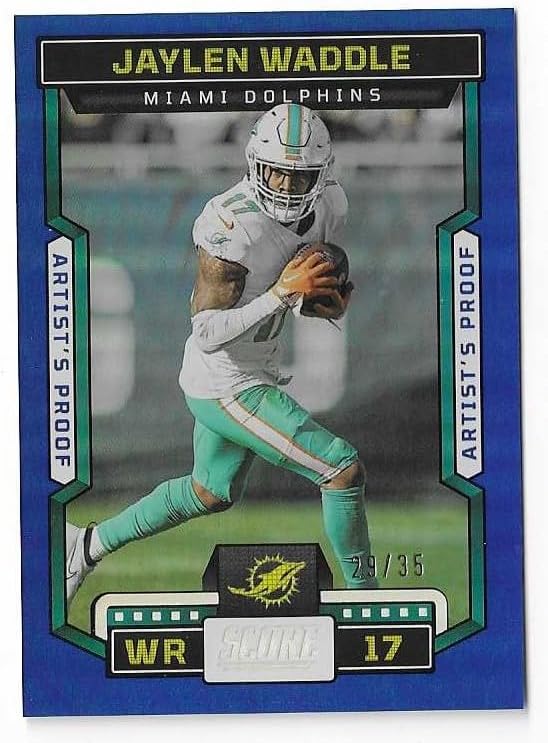 2023 Score Football #274 Jaylen Waddle Artist Proof Parallel 29/35