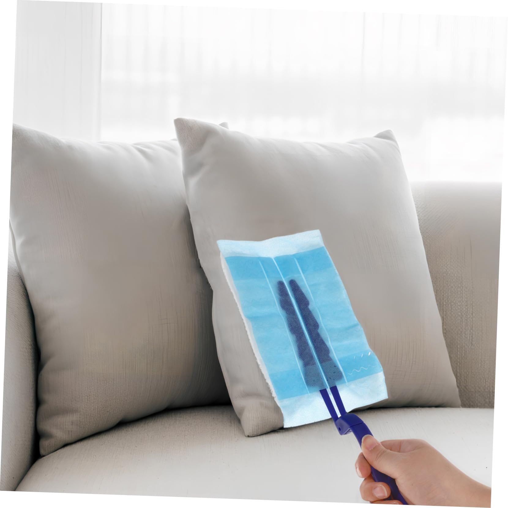 iplusmile 4juegos Duster Electrostatico Con Recambios Para Ventanas y Persianas Herramienta De Limpieza Multiusos Para Hogar y Coche Incluye Cabezas Desechables y Mango