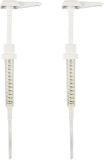 TOA Supply 2pk White Plastic Gallon Pumps Bottle Dispenser Oil Cream Lotion Liquid Container - coolthings.us