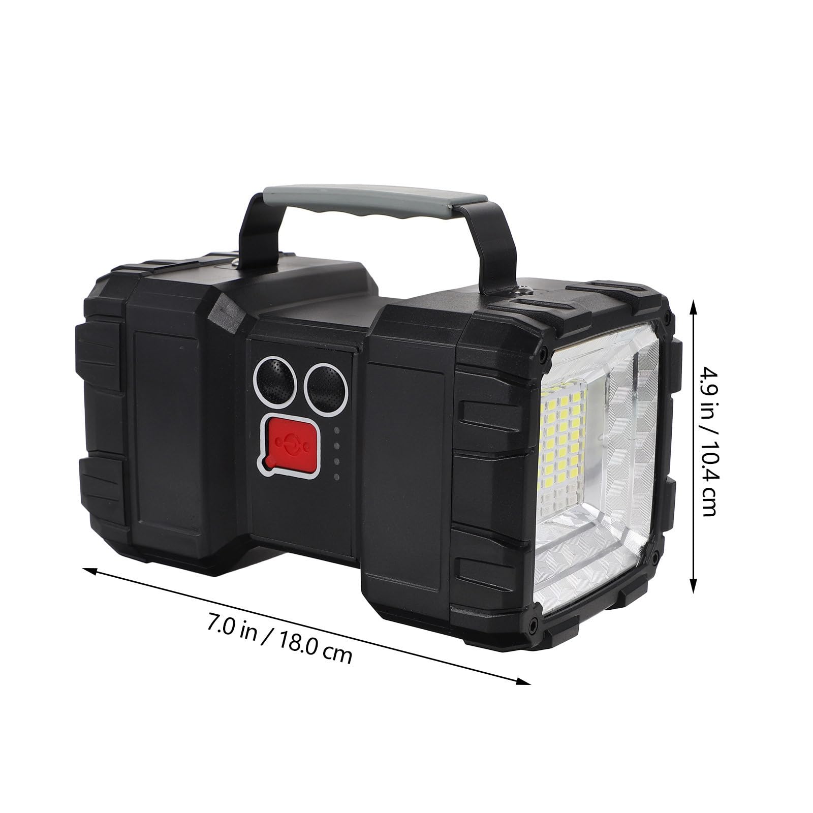 Torcia Ricaricabile Potente 50w L2+45smd Nero per Esterni | Ipx4, Formato Compatto Portatile, Spotlight 3 Livelli e Floodlight 4 Livelli
