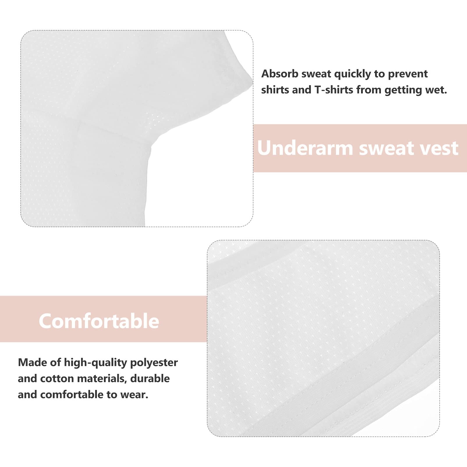 DOITOOL Gilet anti-transpiration respirant et lavable sous les aisselles pour femmes et filles