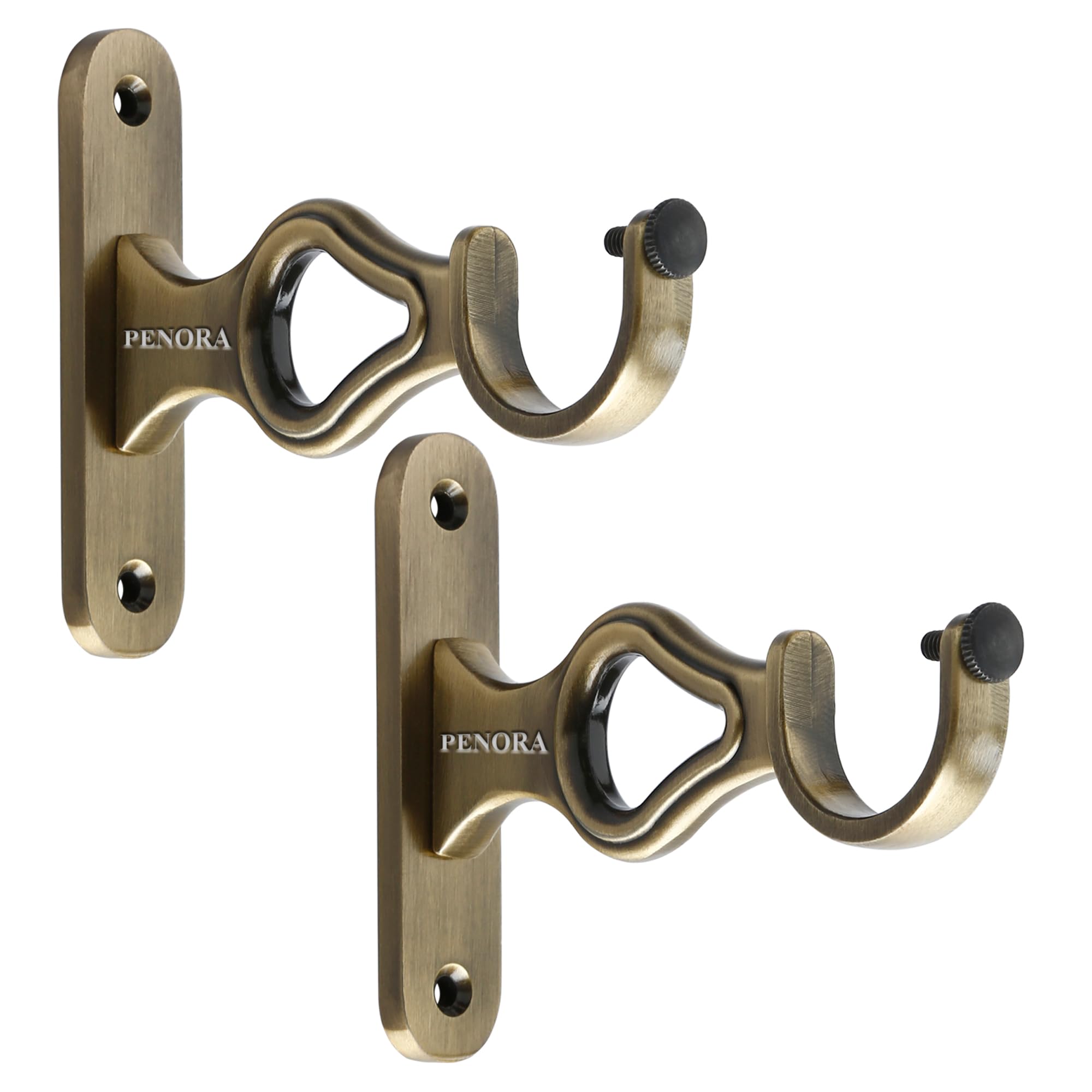 Penora Alluminium Antique Finish Curtain Holder and Brackets for Door and Window Parda Holder 1 Inch Rod Size (Pack of 2) (B0CNRQM425) Amazon Price History, Amazon Price Tracker