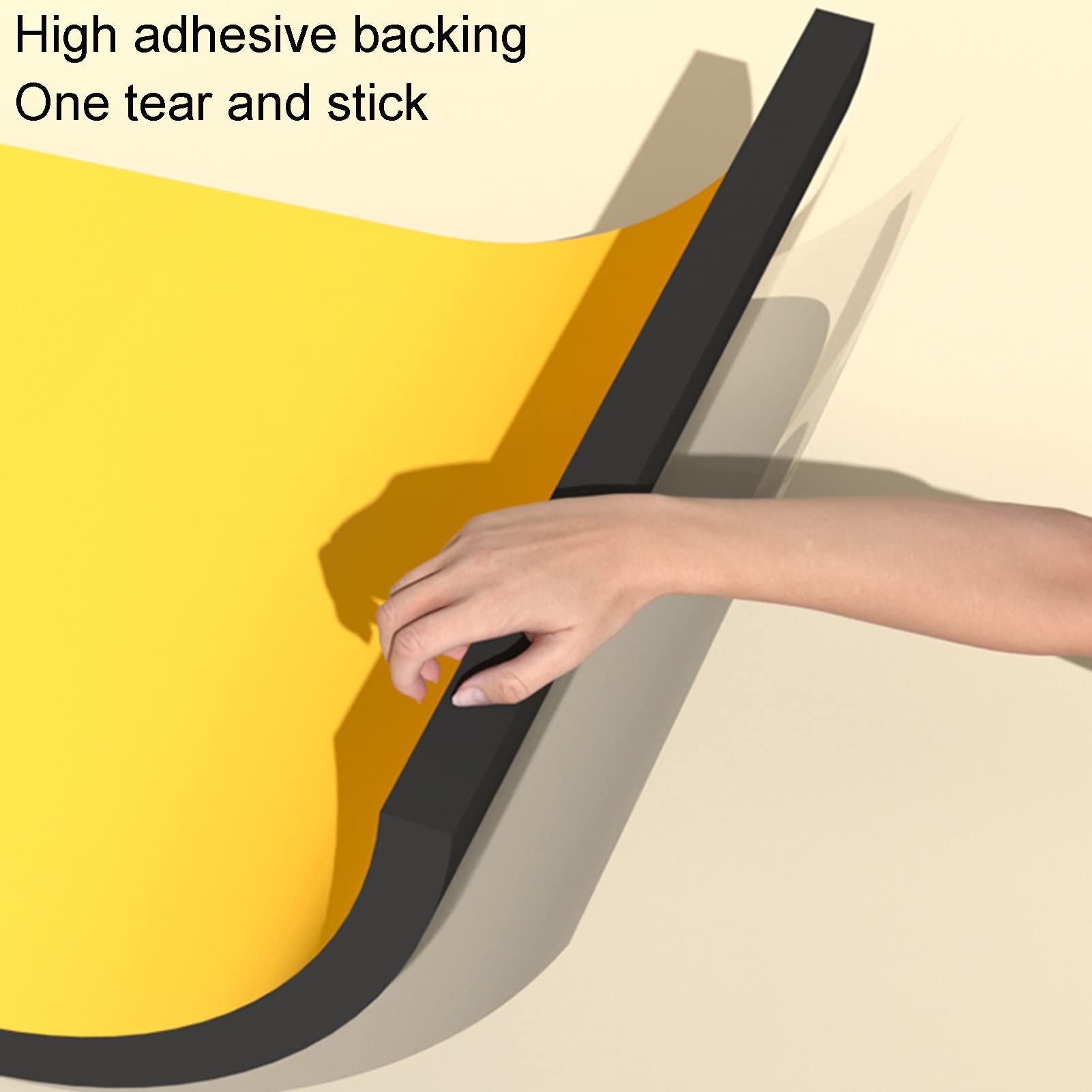 XPLKQXE Esquinero Pared para Aparcamientos, Esponja Pared Protector Columna, Aparcamiento Garajes Almacenes Borde Pared Parachoques Protectores (Color : Yellow, Tamaño : 5m)