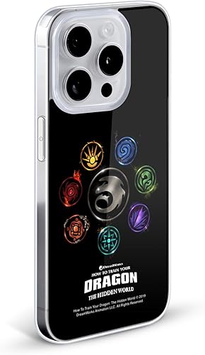 Miniatura 2 de Head Case Designs Funda de gel suave con licencia oficial de How to Train Your Dragon Group III Icon Art compatible con Apple iPhone 13 Pro