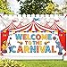 KatchOn, Xtralarge Welcome To The Carnival Banner - 72x44 Inch | Carnival Theme Party Decorations | Circus Theme Party Decorations | Carnival Games for Kids Party | Carnival Birthday Party Supplies