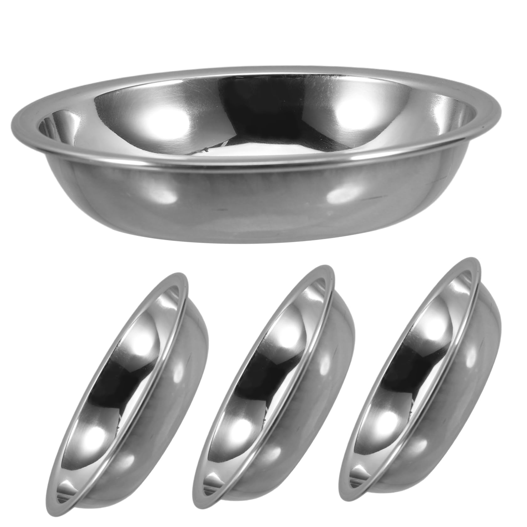 KICHOUSE Tea Cup Strainer Small Fine Mesh Metal Tea Bag Storage Saucer Round Coaster Decorative Tableware for Home