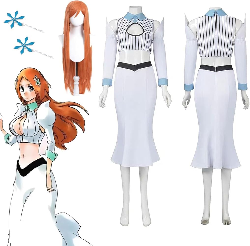 BLEACH 井上織姫 衣装セット Amazon.co.jp: ブリーチ 千年血戦篇 bleach 井上織姫 コスプレ衣装 髪