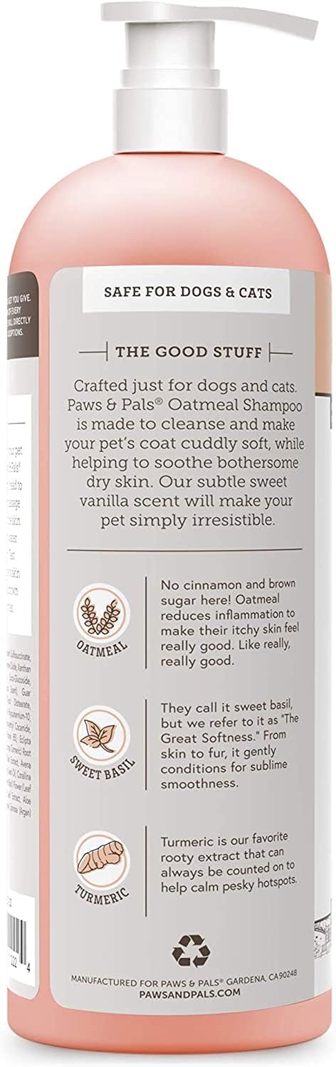 oxgord organic oatmeal dog shampoo