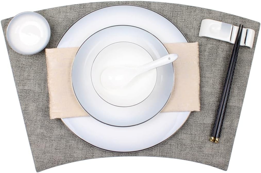 Dishes Cutlery Set Home Kitchen Table Decoration Napkin Placemat Dinner Plate Complete Set