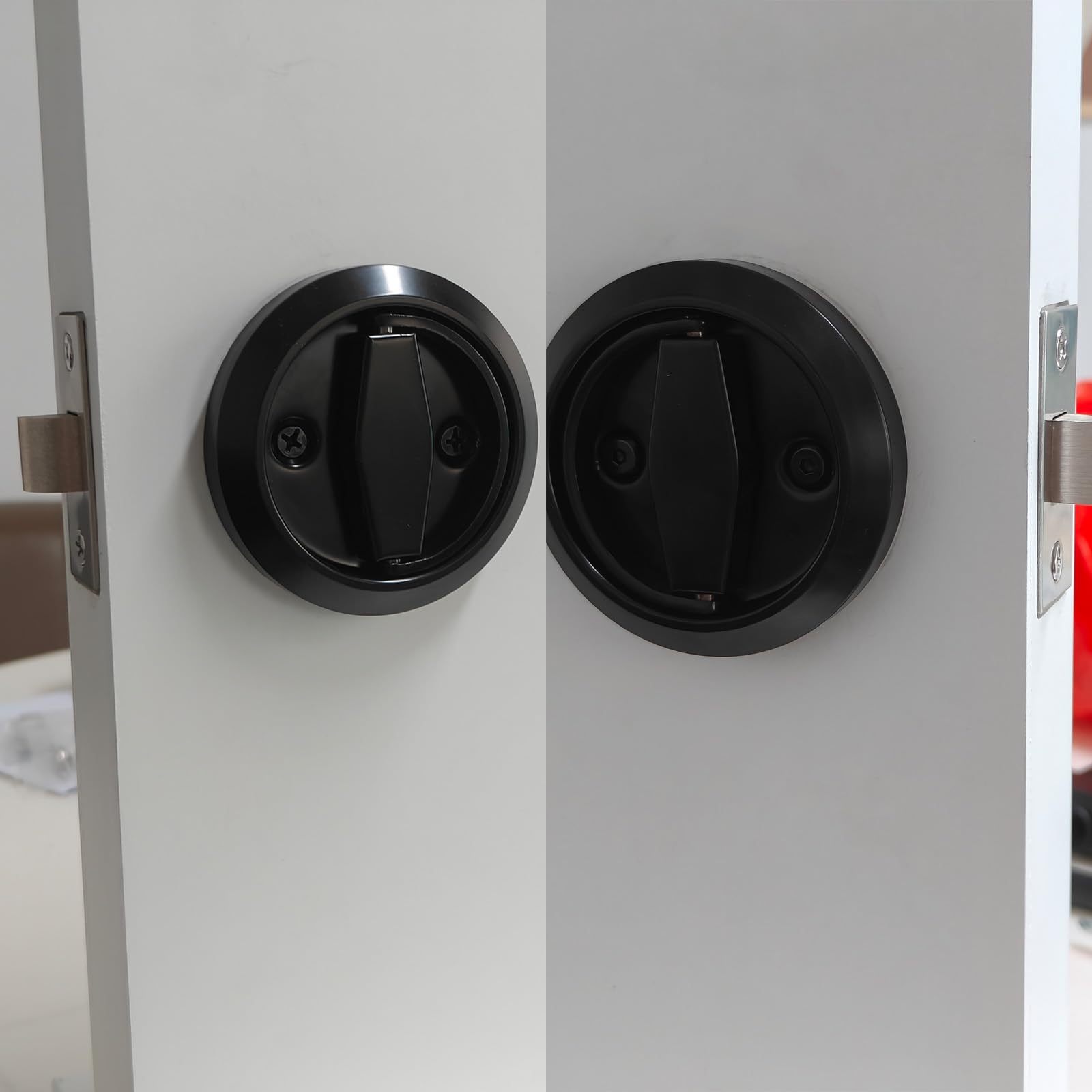 Recessed Door Knob - Keyless Stainless Steel -7