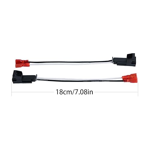 Miniatura 10 de HSTECH 72-6514 2 pares (paquete de 4) arnés de cableado de cable de cable para vehículos Chrysler Dodge Altavoces, adaptador de conector de enchufe