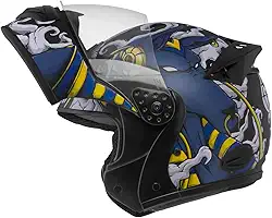 Capacete de Moto Mixs MX Gladiator Articulado Escamoteável Robocop