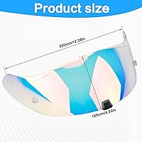 Vista 6 de Visera para Casco Compatible con T520 ST1400 para Motocicleta, Visor R1 Air para Cara, Protector de Casco, Accesorios de Reemplazo, Visera para Rojo