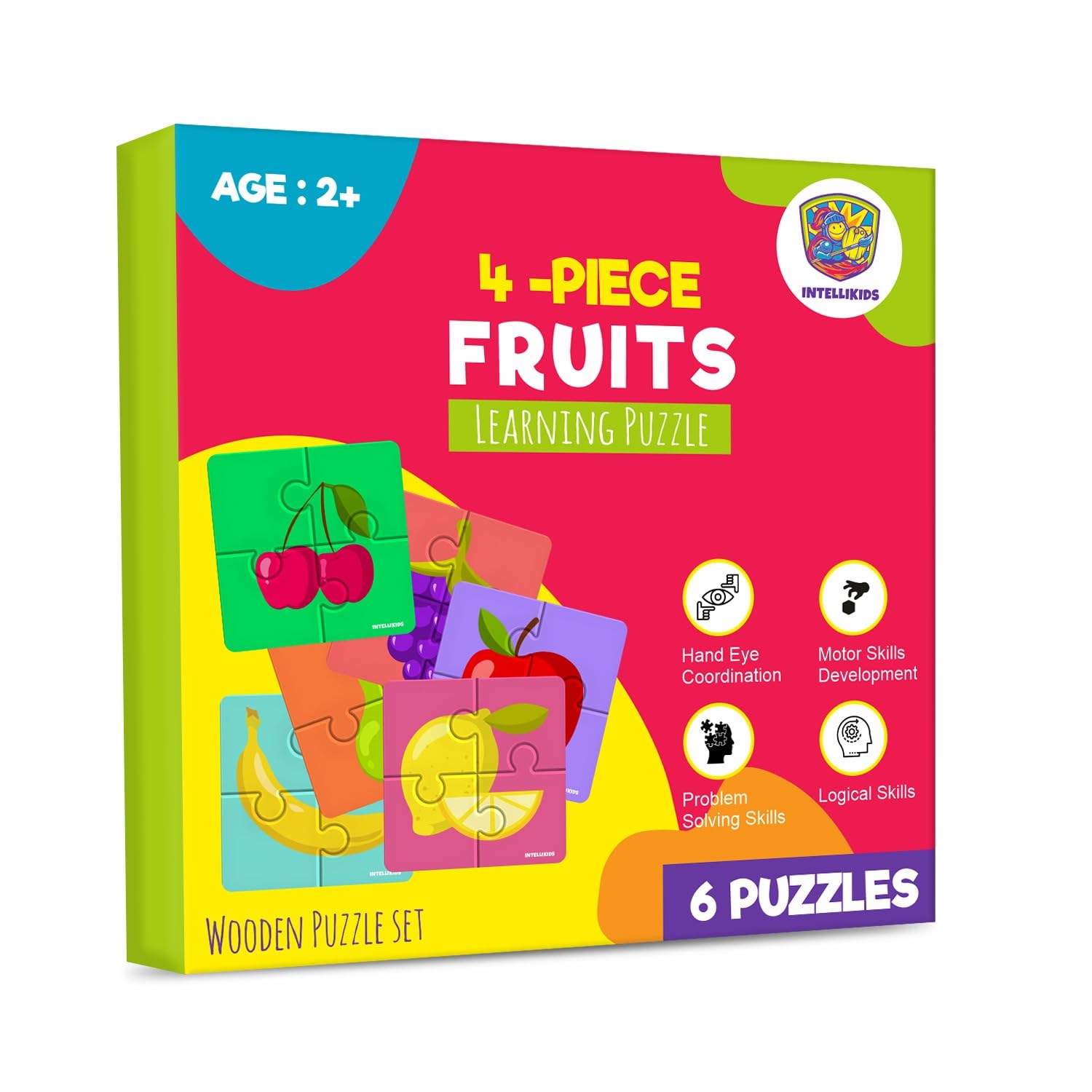 INTELLIKIDS Jigsaw Puzzles for Kids Aged 2+ (Fruits) (B0DCBXZWZD) Amazon Price History, Amazon Price Tracker