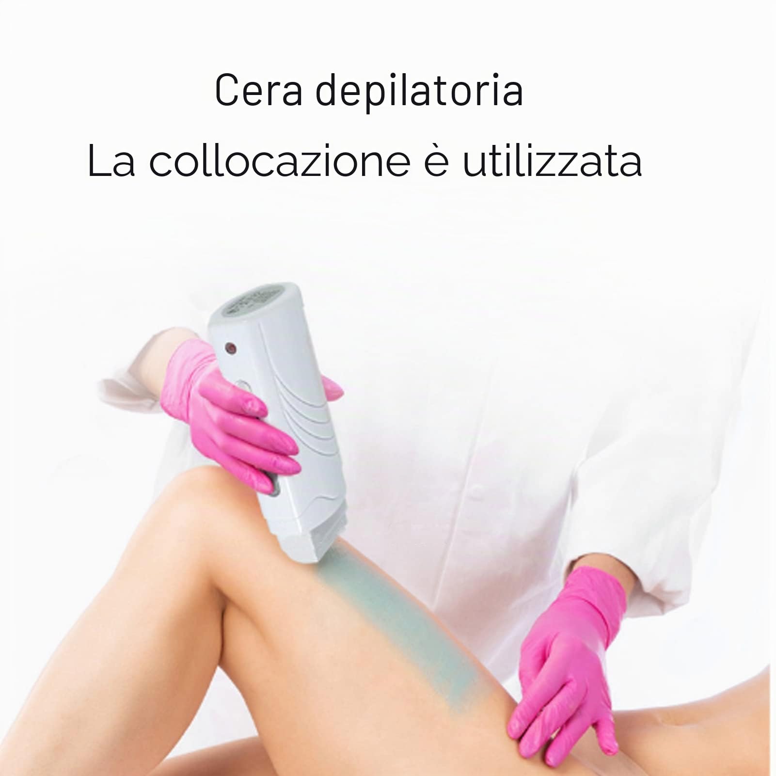 Riscaldatore Elettrico a Rullo per Cera, Set di Macchine Portatili per Depilazione Elettrica, Kit per Scaldacera Elettrico e Accessori