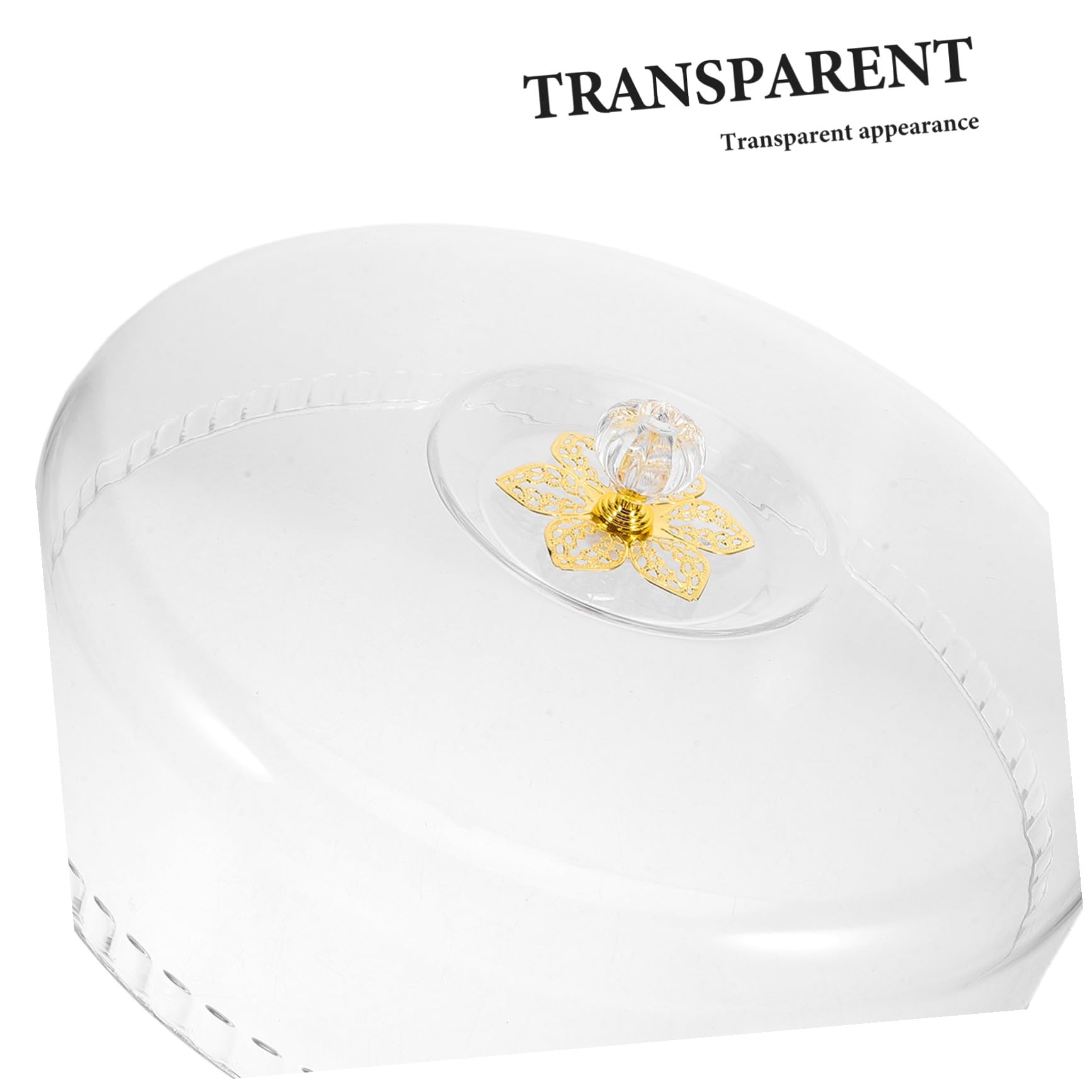 Cubierta Transparente para Alimentos Redonda 28X8 CM, Cúpula para Pastel de Plástico, Campana para Exhibir y Proteger Postres en Hogar, Fiestas y Eventos
