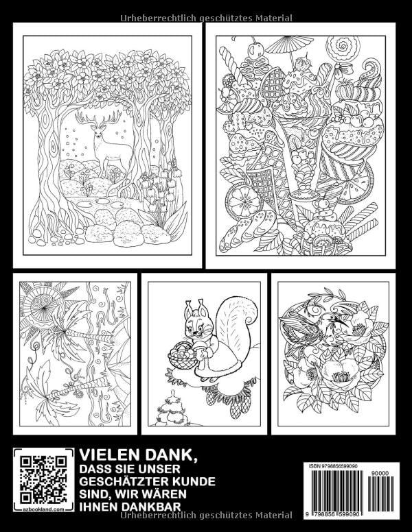 Miniatura 2 de Malbuch der vier Jahreszeiten Fabelhafte Ausmalbilder mit wunderschönen und friedlichen Illustrationen für Entspannung und Stressabbau bei