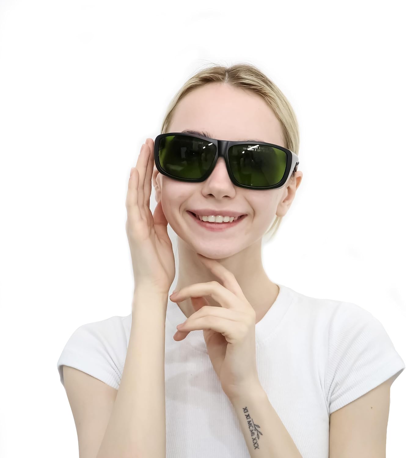 LaserPair 808/980/1064nm Laser Safety Goggles - Diode Laser Protection Glasses for Medical, Hair removal, Meets CE EN207 Standards - Unisex Lightweight (Model: YHP-2)