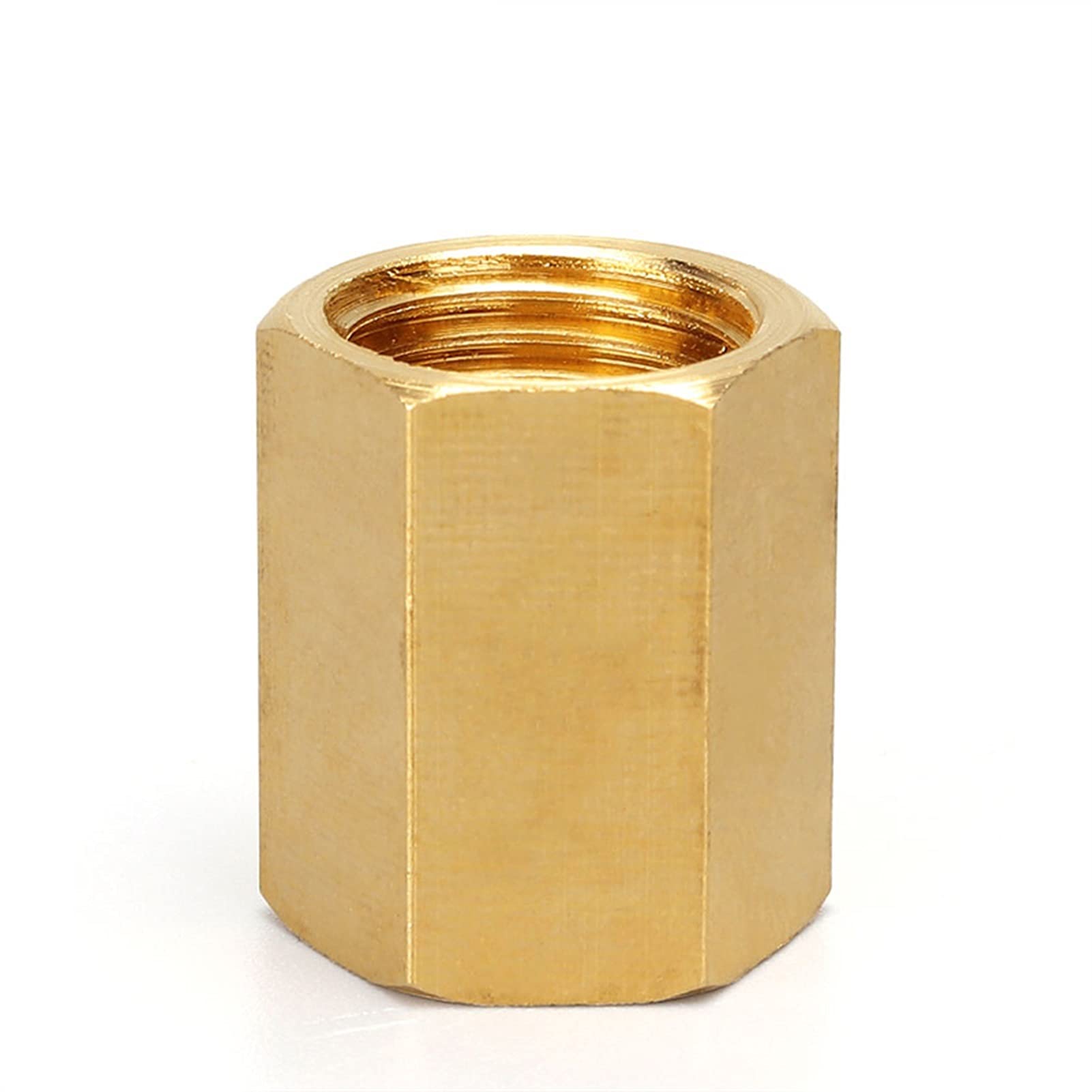 ACCESORIOS DE TUBERIA Acoplamiento de tubos de latón de acoplamiento hexagonal de manguera de cobre, 4pcs hilo femenino BSP Connetor rápido para gas de combustible de agua ( Color : 06 )