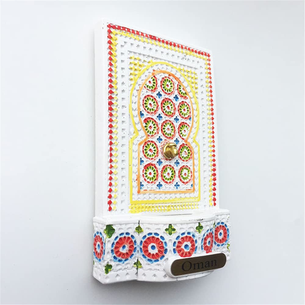 Magnete Frigorifero 3D Oman – Souvenir Di Viaggio Originale, Adesivo Magnetico Per Cucina, Regalo Fatto A Mano (5,5x8 Cm) - 2