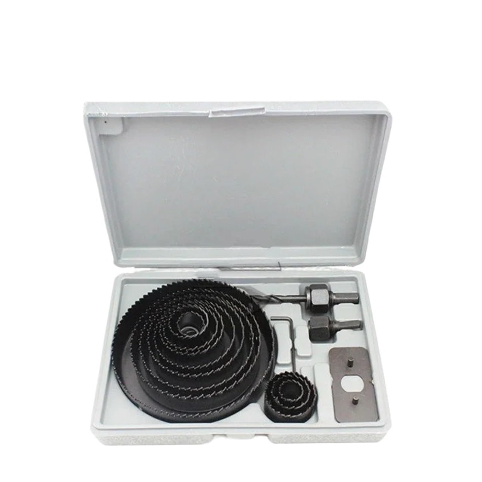 Juego De 16 Brocas De Corona For Sierra De Corona De 19-127 Mm, For Tableros De Yeso, Madera, PVC, Plástico, Madera De Densidad, Metal Y Carpintería.